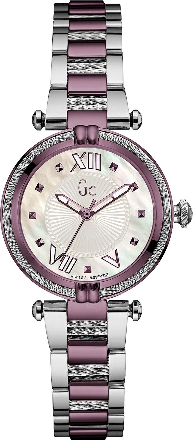 Guess GCY18003L3 36 mm Gri - Mor Çelik Kordon Analog Kadın Kol Saati
