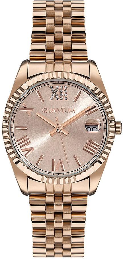 Quantum IML833.410 Takvimli 35 mm Rose Gold Çelik Kordon Analog Kadın Kol Saati