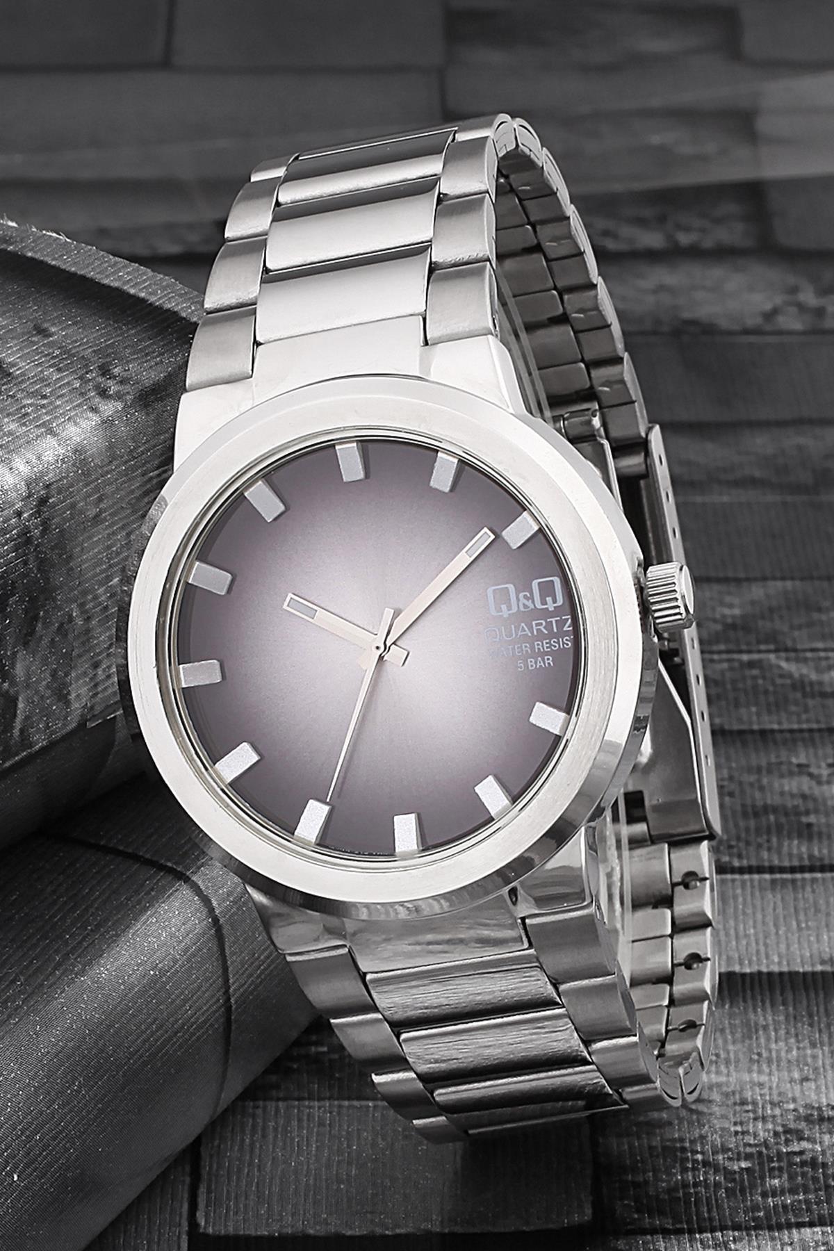 Q&Q 3G462 36 mm Gri Metal Kordon Analog Kadın Kol Saati