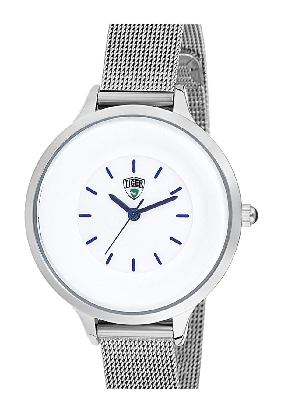 Tiger 502B 41-45 mm Gri Hasır Kordon Analog Unisex Kol Saati