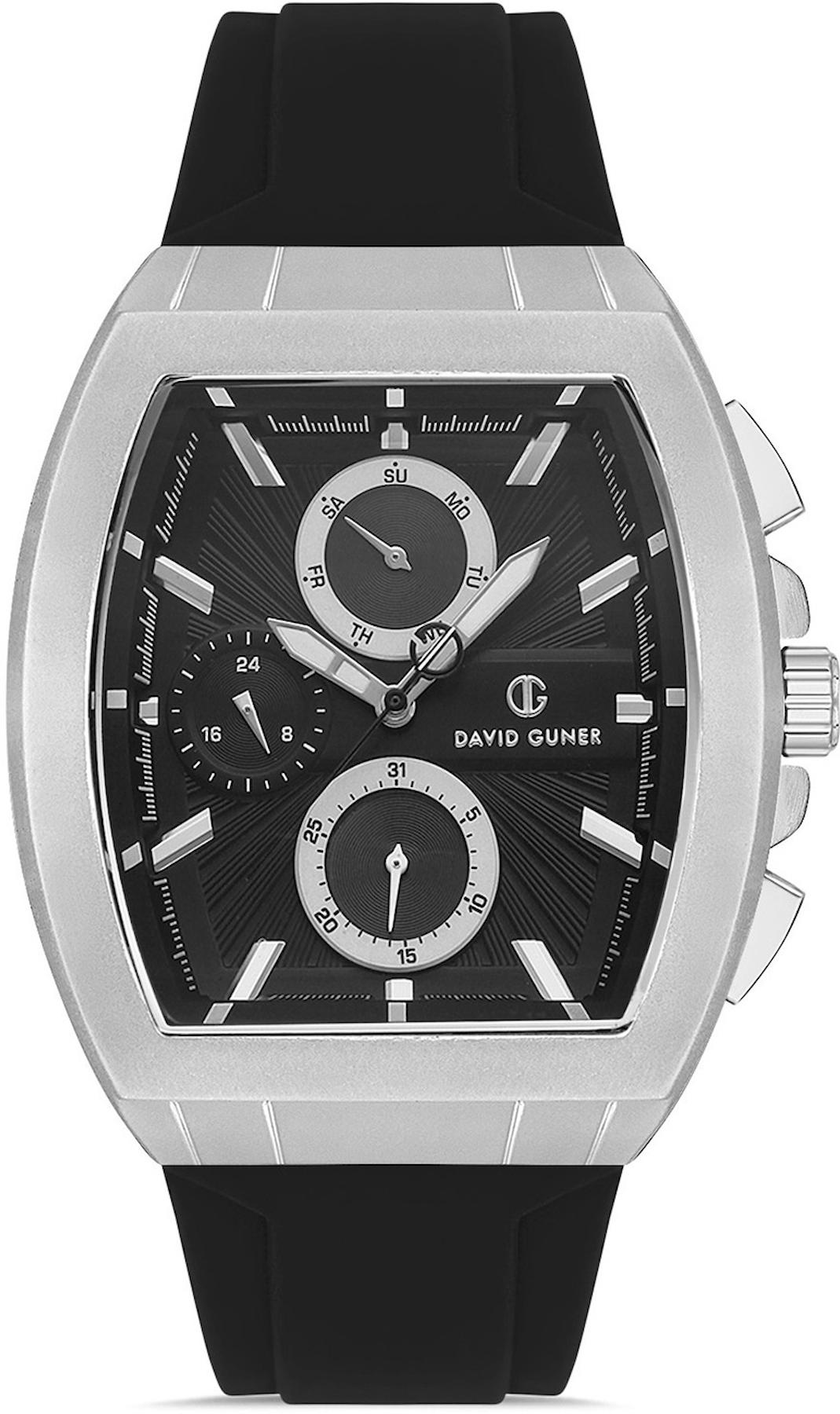 David Guner DG-8486GD-J2 Siyah Silikon Kordon Analog Kadın Kol Saati