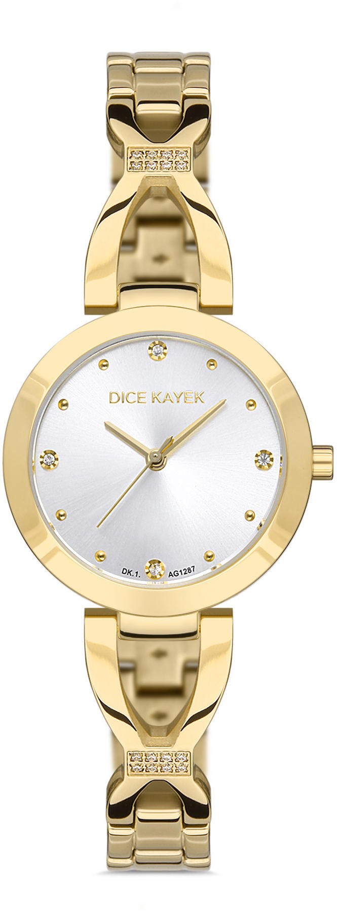 Dice Kayek DK.1.AG1287.02 30 mm Altın Metal Kordon Analog Kadın Kol Saati