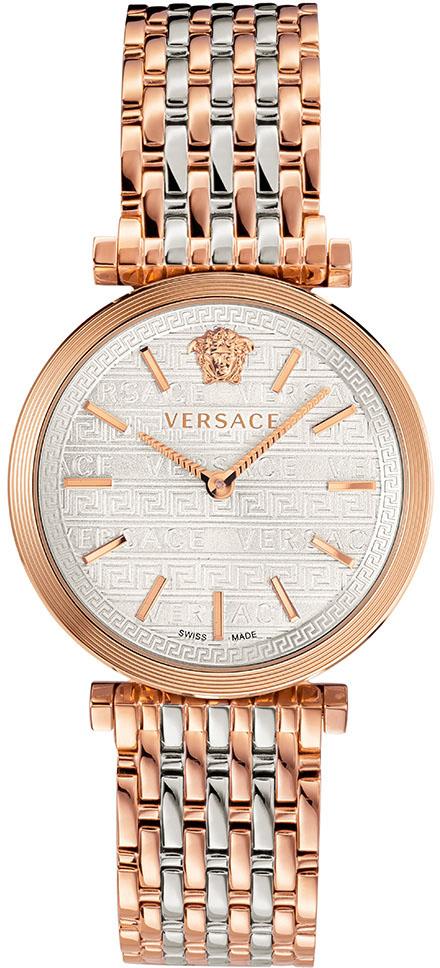Versace VRSCVELS00719 36 mm Gri-Rose Gold Çelik Kordon Analog Kadın Kol Saati