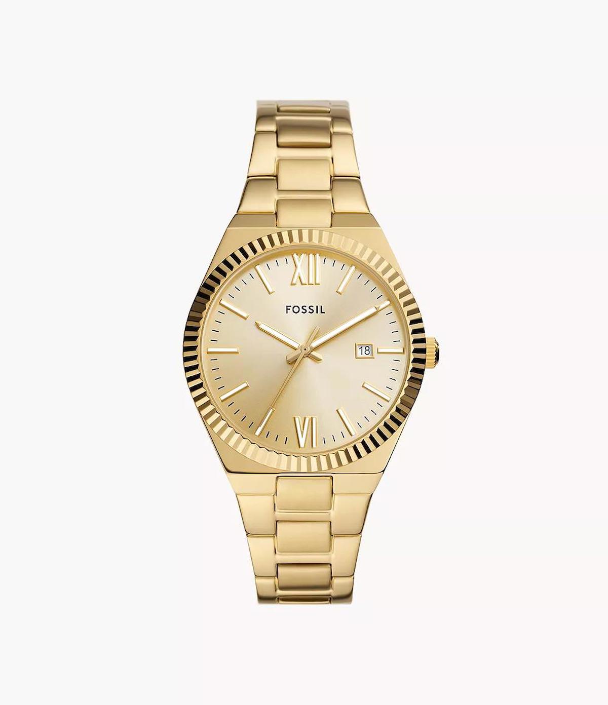 Fossil ES5299 38 mm Altın Çelik Kordon Analog Kadın Kol Saati