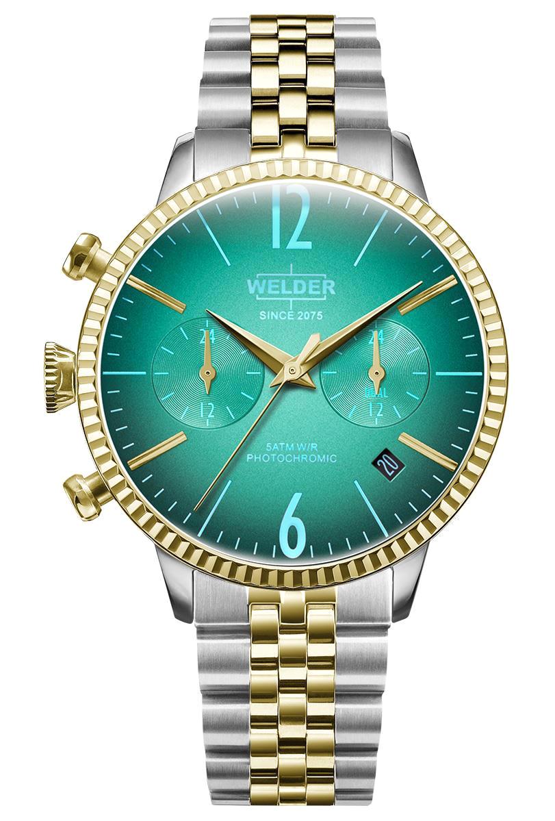 Welder Watch WWRC698 Takvimli 40 mm Altın-Gri Çelik Kordon Analog Kadın Kol Saati