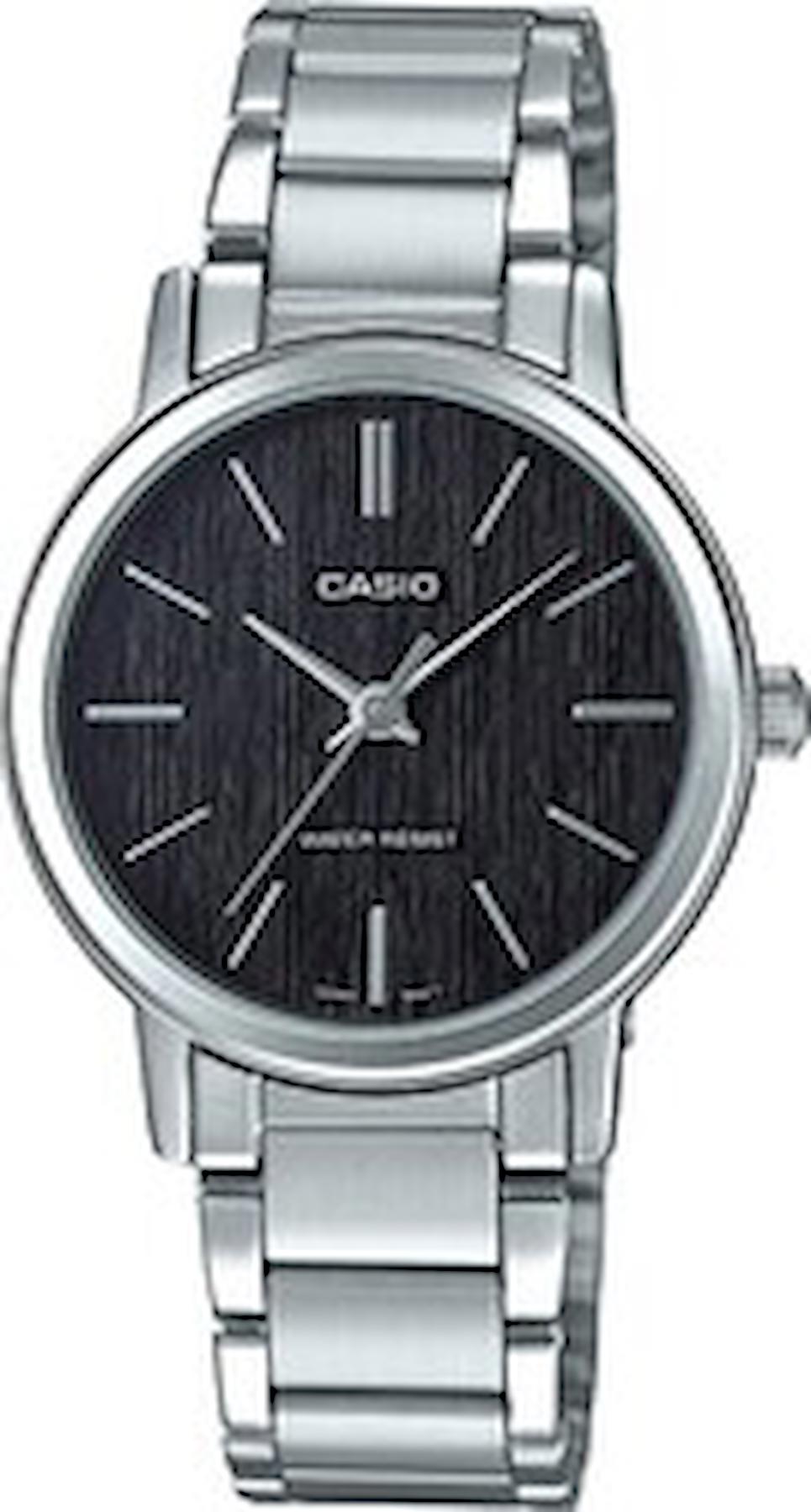 Casio LTP-E145D-1ADF 30 mm Gri Çelik Kordon Analog Kadın Kol Saati
