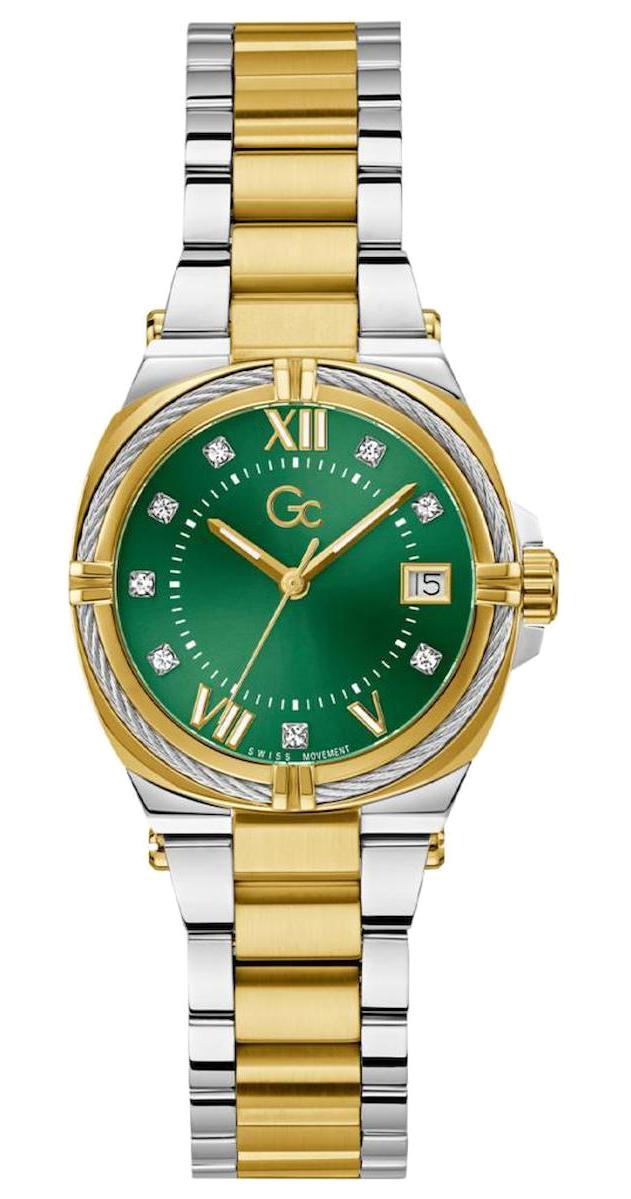 Guess GCZ43002L1MF Takvimli 32 mm Altın-Gri Çelik Kordon Analog Kadın Kol Saati