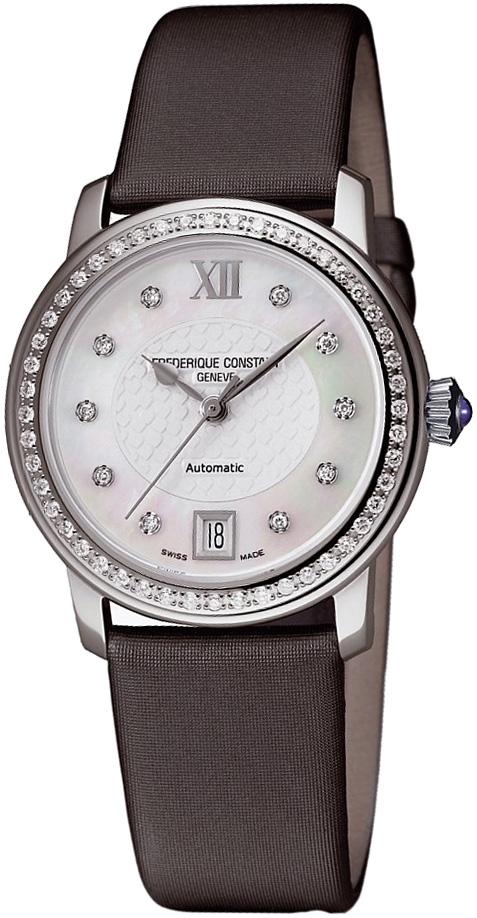 Frederique Constant FC303WHD2PD6 34 mm Kahverengi Deri Kordon Analog Kadın Kol Saati