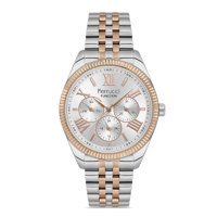 Ferrucci FER.03322FM.03 Takvimli 35 mm Gri-Rose Gold Çelik Kordon Analog Kadın Kol Saati