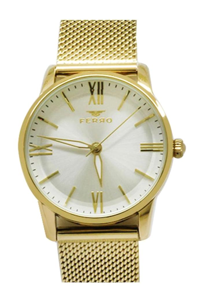 Ferro TH-F21182C-B 41 mm Rose Gold Hasır Kordon Analog Kadın Kol Saati