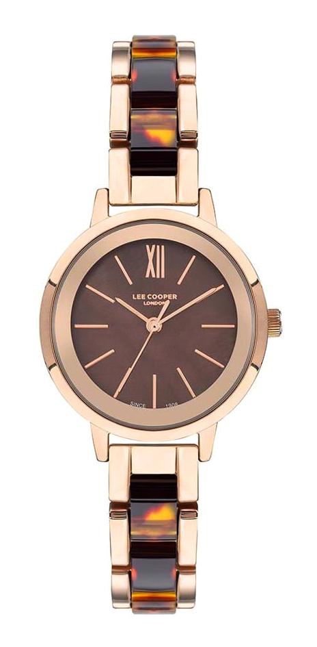 Lee Cooper LC07395.440 40 mm Kahverengi Metal Kordon Analog Kadın Kol Saati