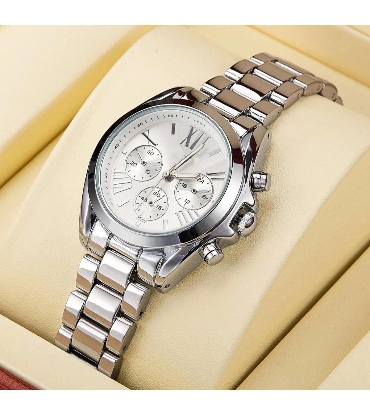 Epilons 40 mm Gri Metal Kordon Analog Kadın Kol Saati