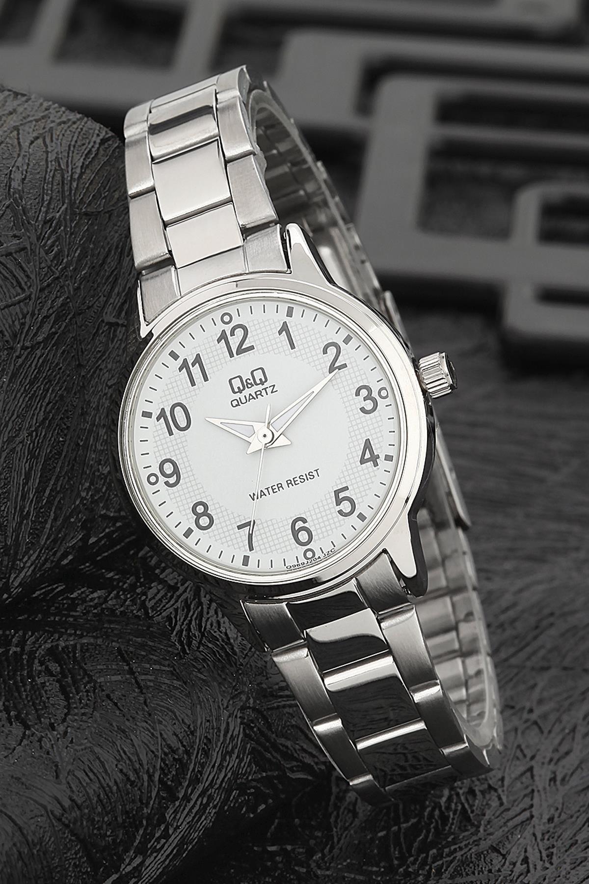 Q&Q 3G771 36 mm Gri Metal Kordon Analog Kadın Kol Saati