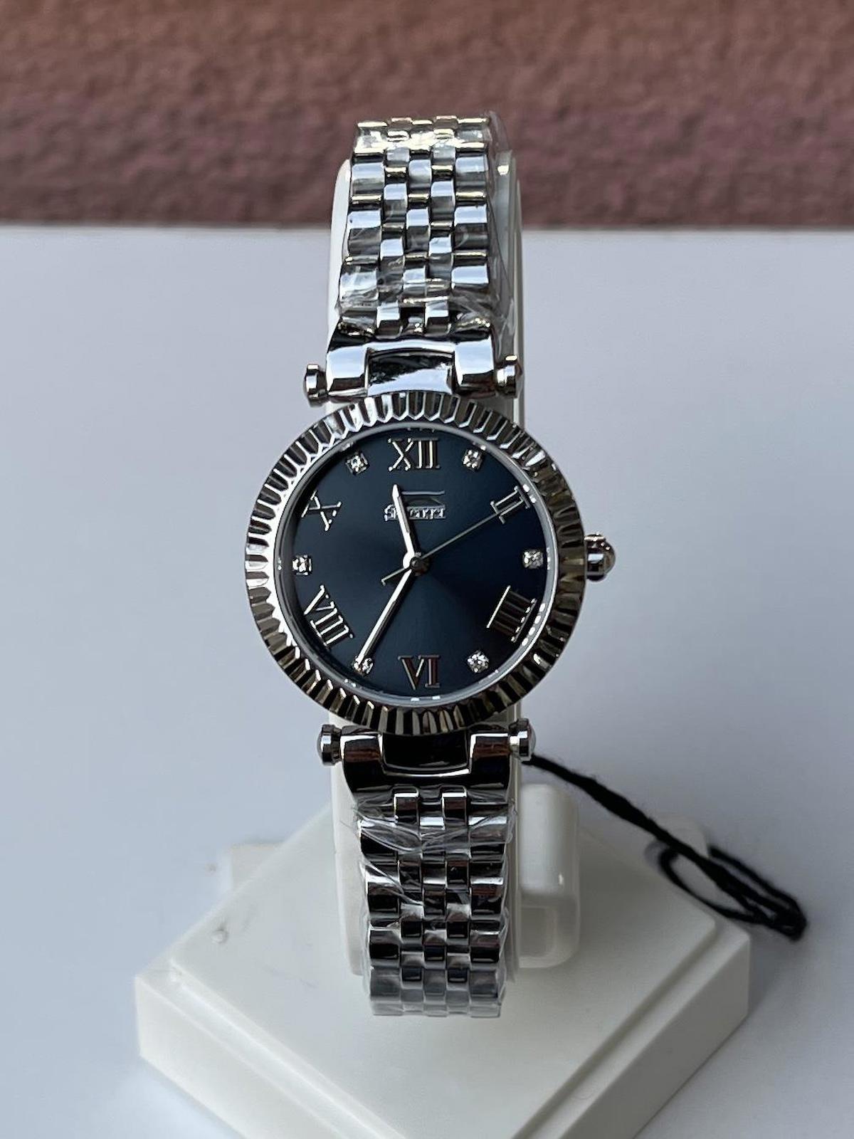 Slazenger 27 mm Gri Çelik Kordon Analog Kadın Kol Saati
