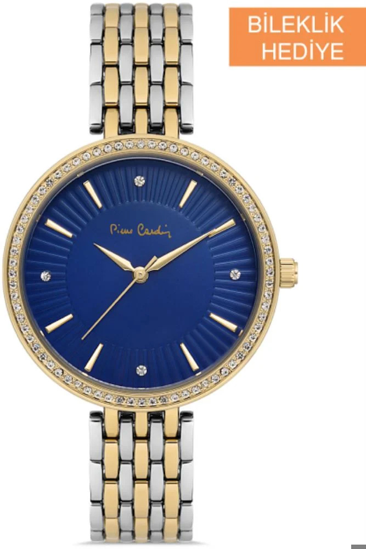 Pierre Cardin PC800902F05 36 mm Altın-Gri Metal Kordon Analog Kadın Kol Saati