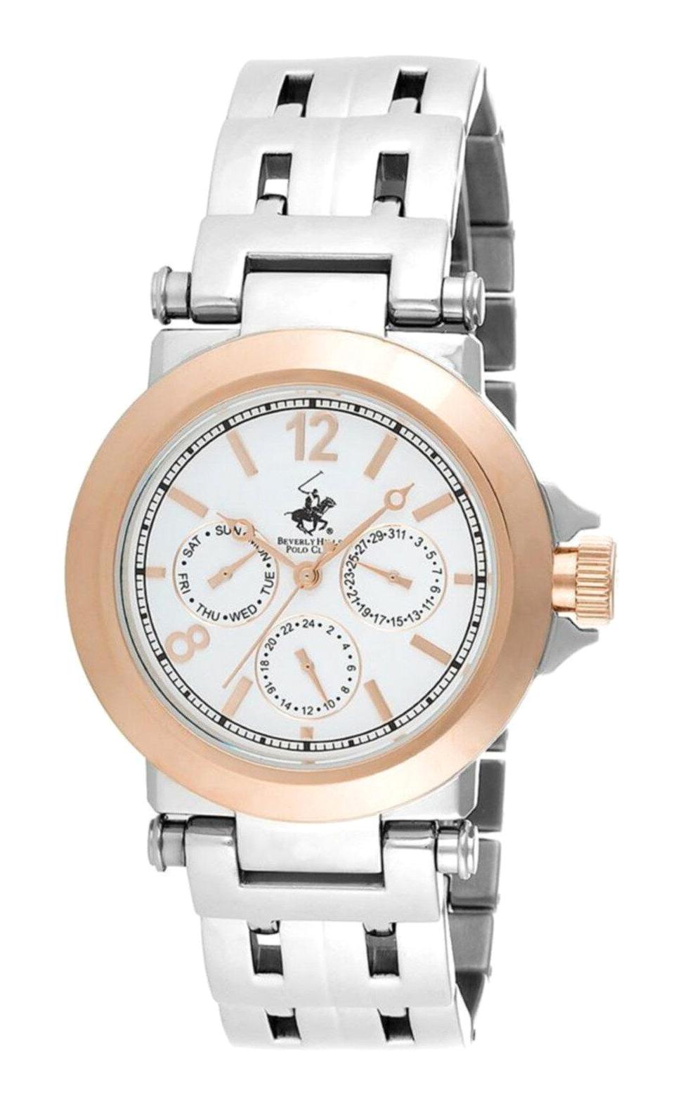 Beverly Hills Polo Club BH338-03 40 mm Gri Çelik Kordon Analog Kadın Kol Saati