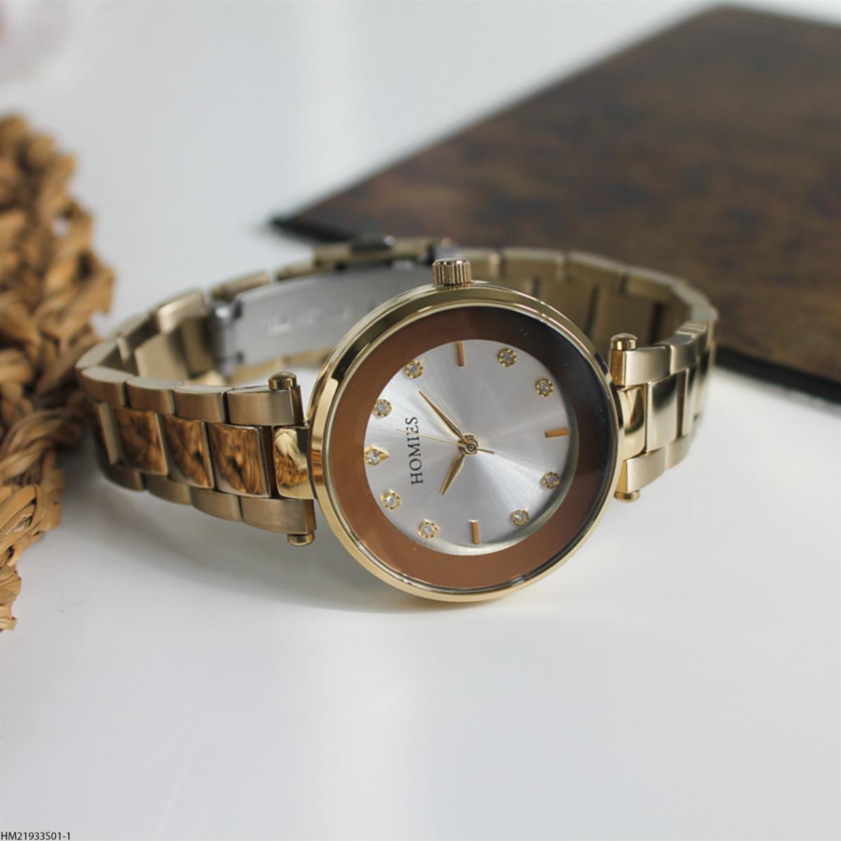 Homies HM21933S01-1 34 mm Gri-Rose Gold Çelik Kordon Analog Kadın Kol Saati