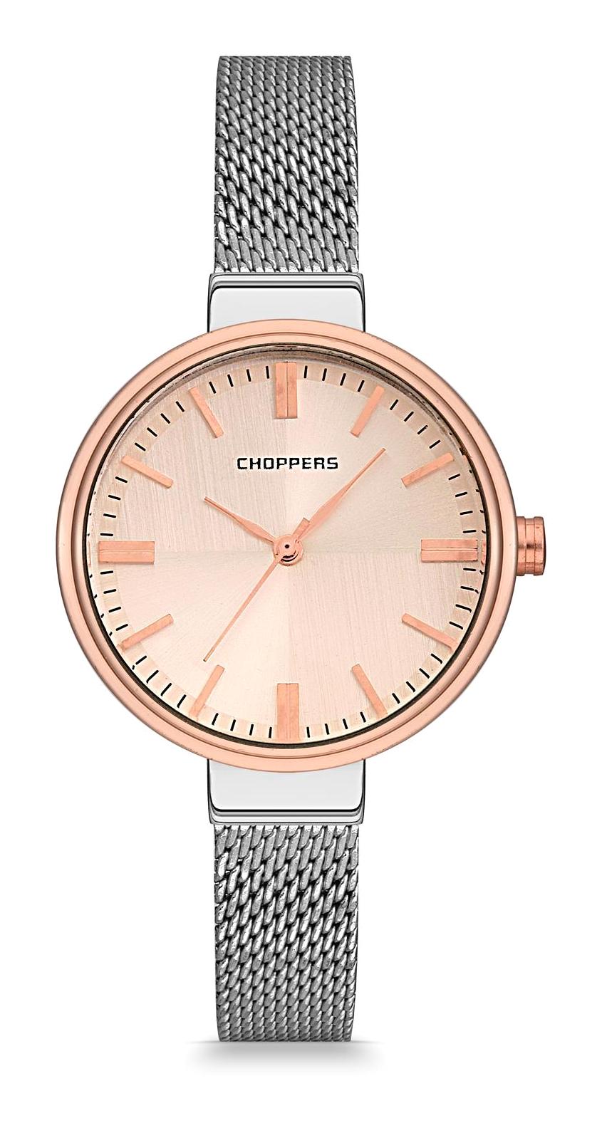 Choppers HBG17005F 38 mm Gri Metal Kordon Analog Kadın Kol Saati