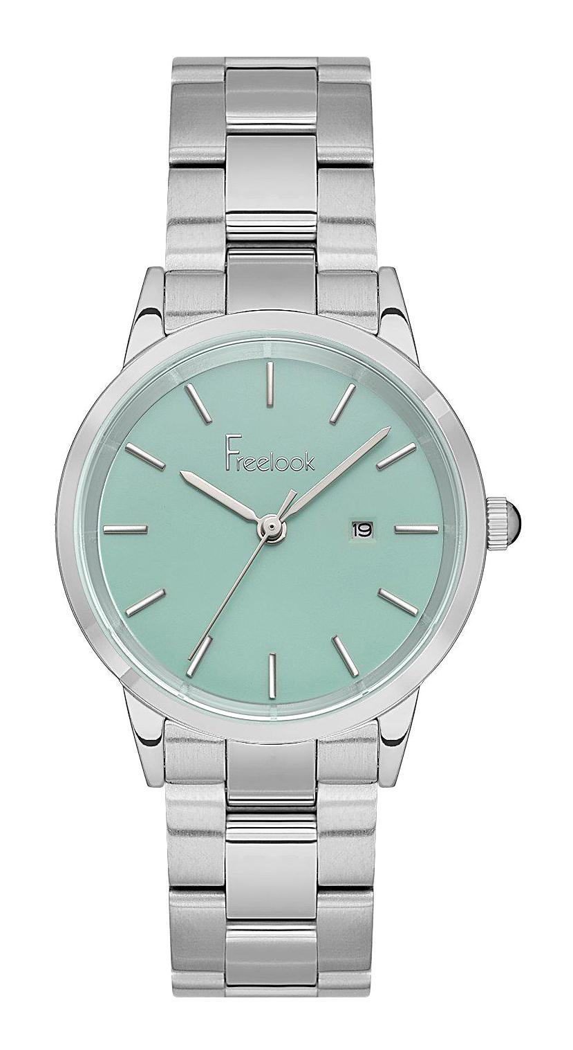 Freelook FL.1.10093.1 Takvimli 32 mm Gri Çelik Kordon Analog Kadın Kol Saati