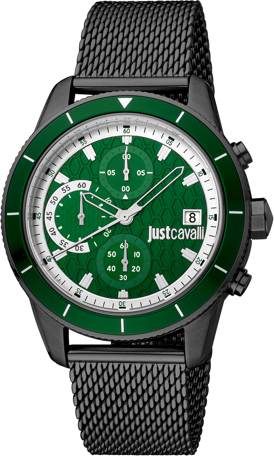 Just Cavalli JC1G215M0065 Takvimli 36 mm Siyah Çelik Kordon Analog Kadın Kol Saati
