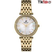 Beverly Hills Polo Club BP3234X.416 34 mm Altın Çelik Kordon Analog Kadın Kol Saati