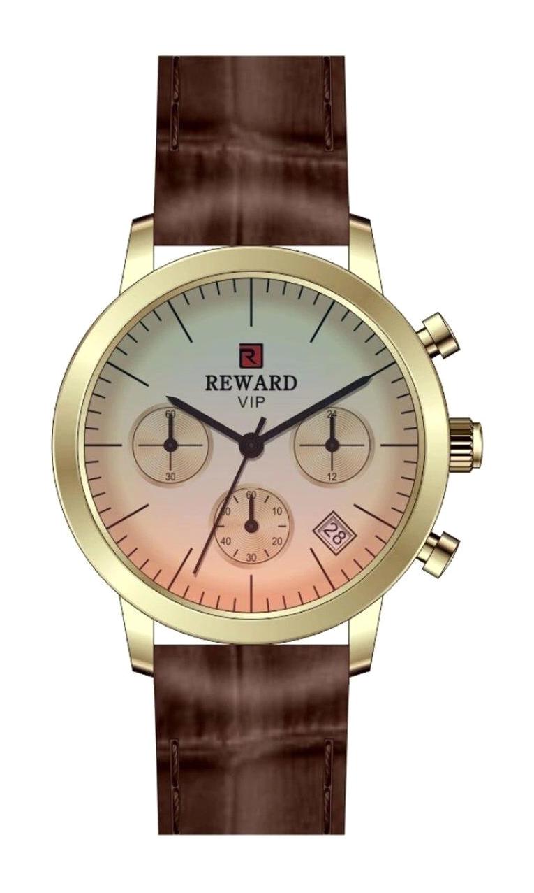 Reward SWA142486 38 mm Kahverengi Deri Kordon Analog Kadın Kol Saati