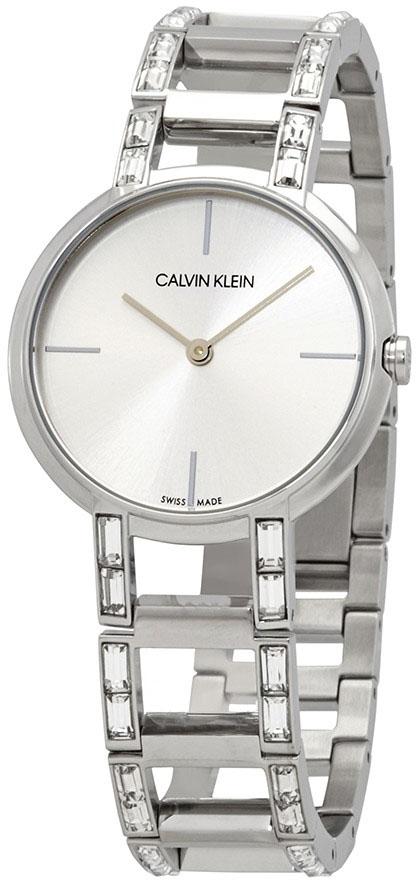 Calvin Klein K8NY3TK6 32 mm Gri Çelik Kordon Analog Kadın Kol Saati