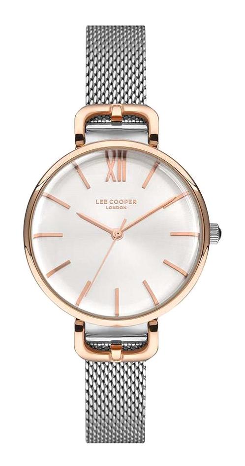Lee Cooper LC07348.530 40 mm Gri Metal Kordon Analog Kadın Kol Saati
