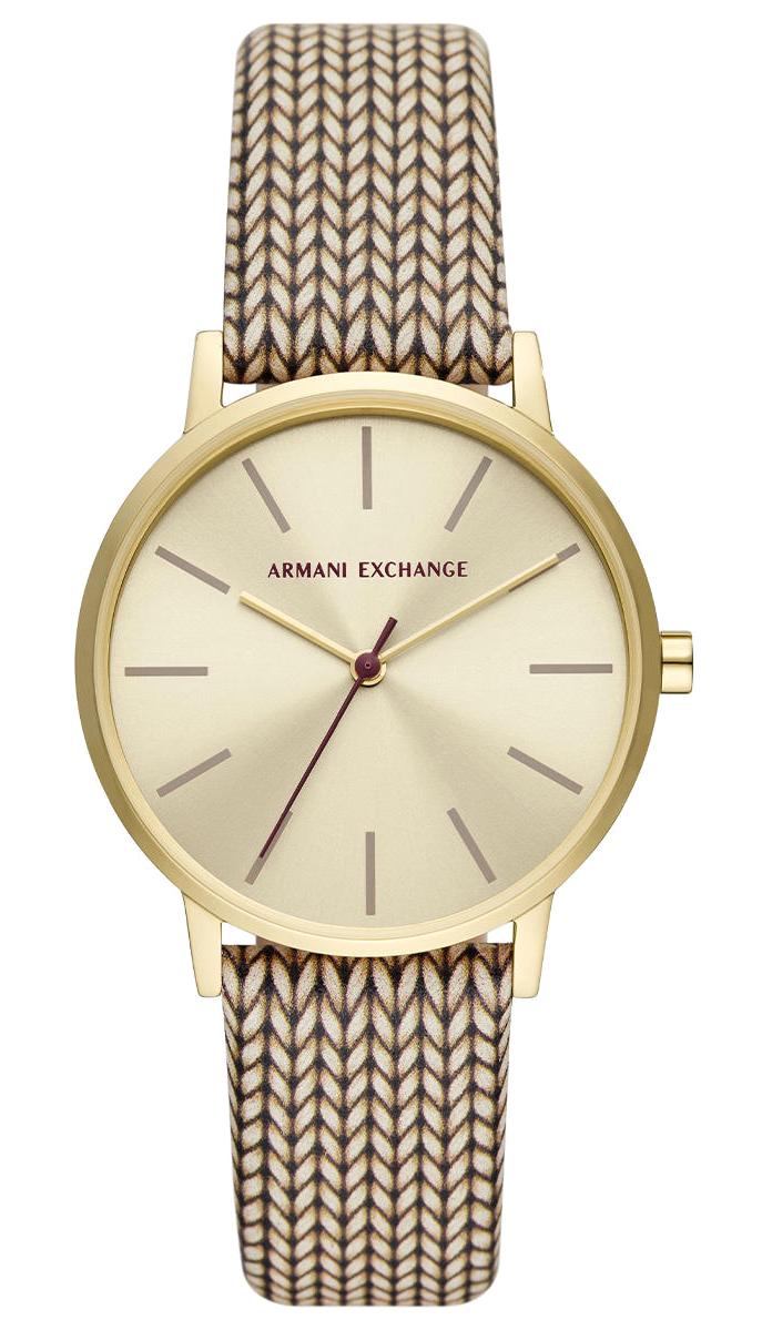 Armani Exchange AX5594 36 mm Altın Deri Kordon Analog Kadın Kol Saati