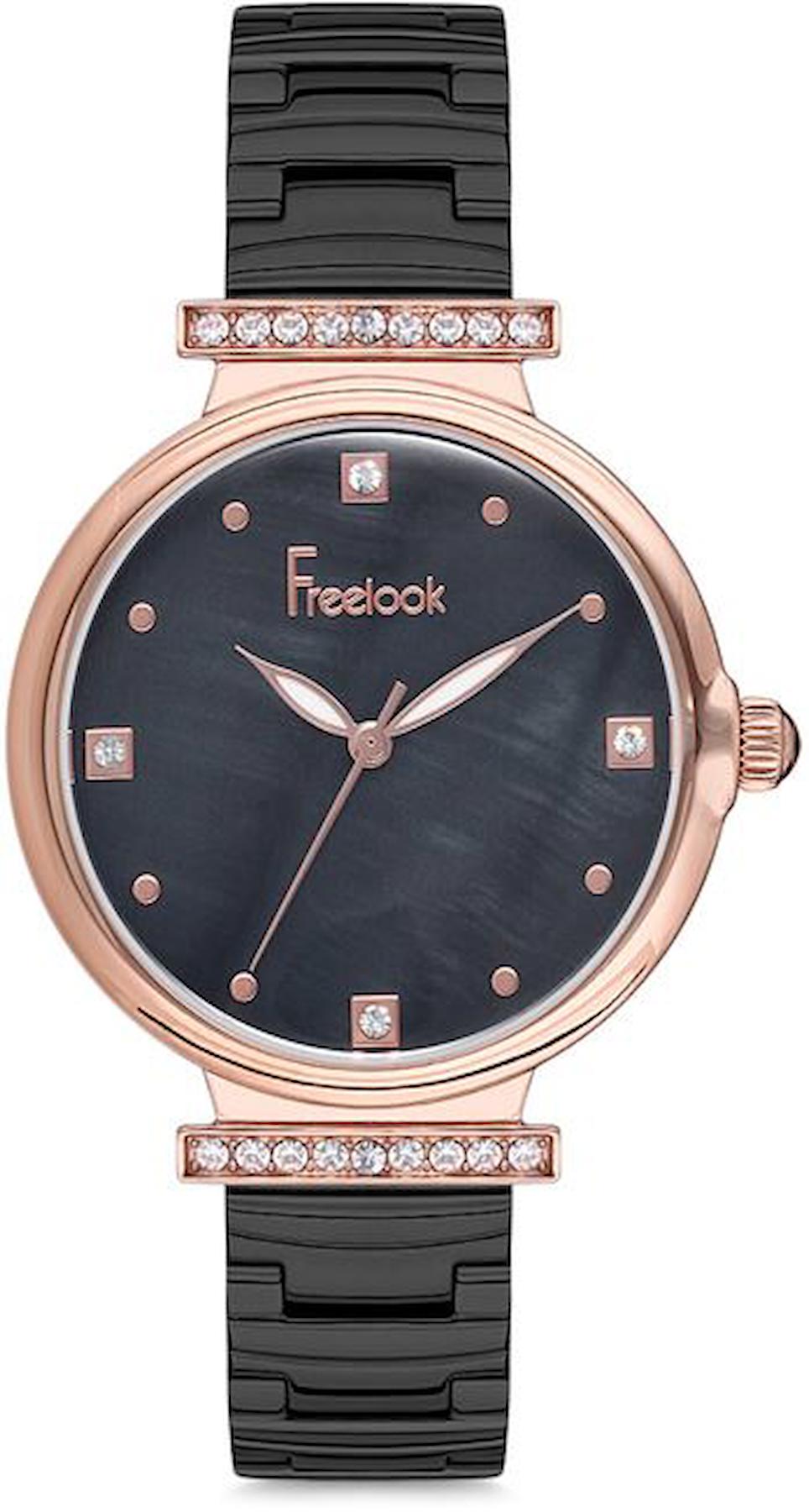 Freelook FL.2.10001.5 30 mm Siyah Çelik Kordon Analog Kadın Kol Saati