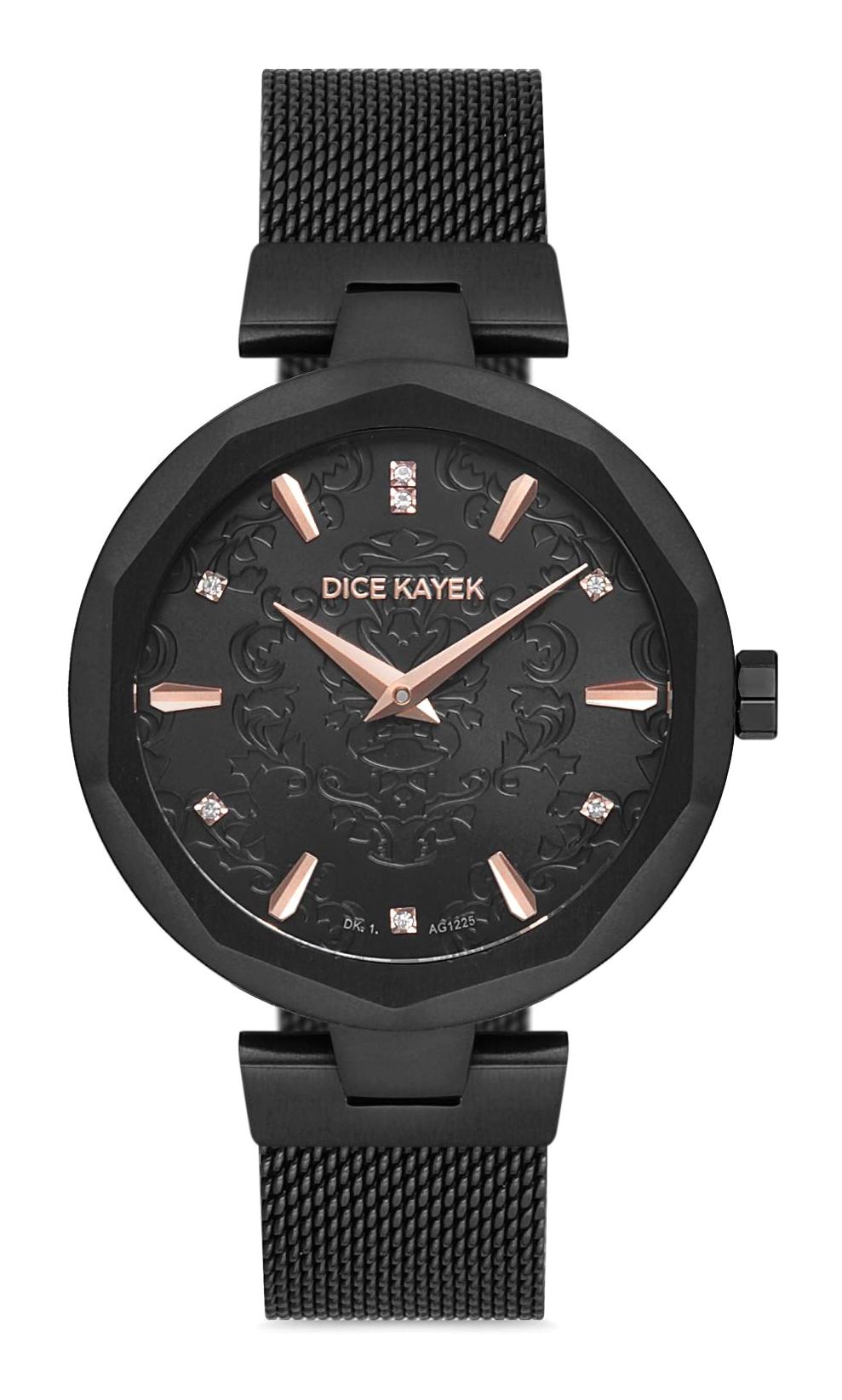 Dice Kayek DK.1.AG1225.09 36 mm Siyah Metal Kordon Analog Kadın Kol Saati