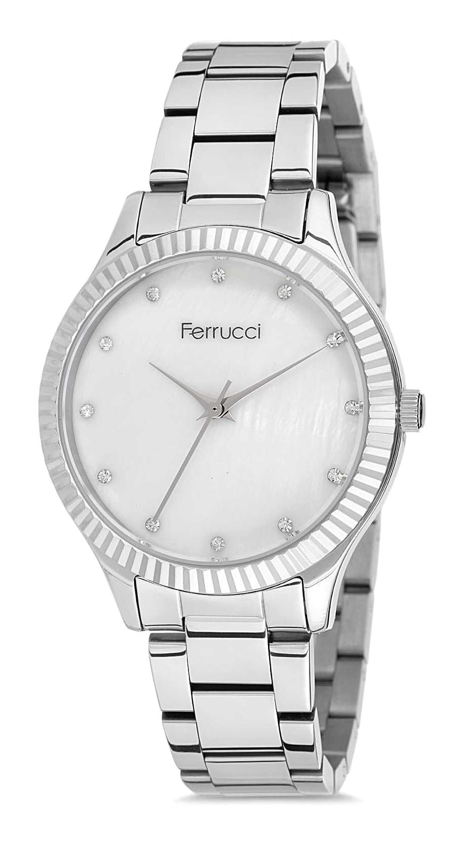Ferrucci FC.13269M.01 36 mm Gri Metal Kordon Analog Kadın Kol Saati