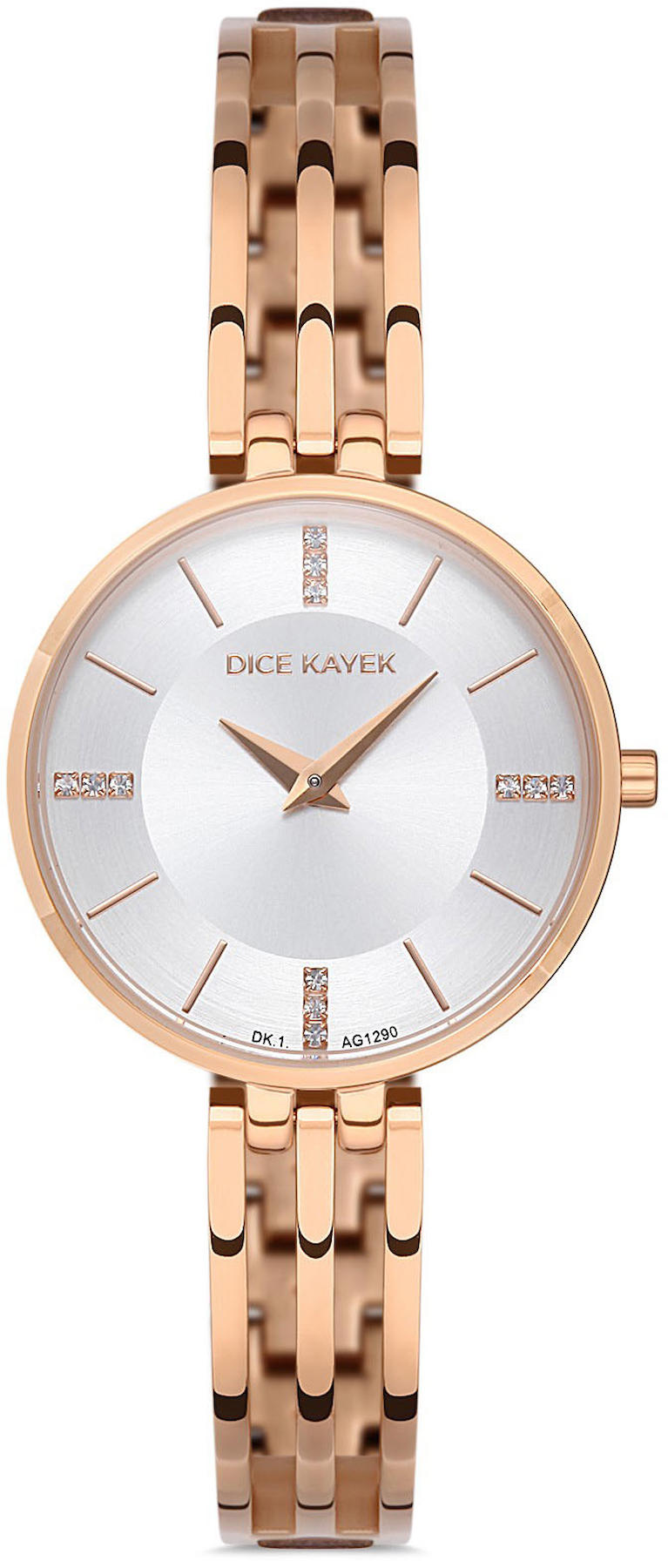 Dice Kayek DK.1.AG1290.04 33 mm Rose Gold Metal Kordon Analog Kadın Kol Saati