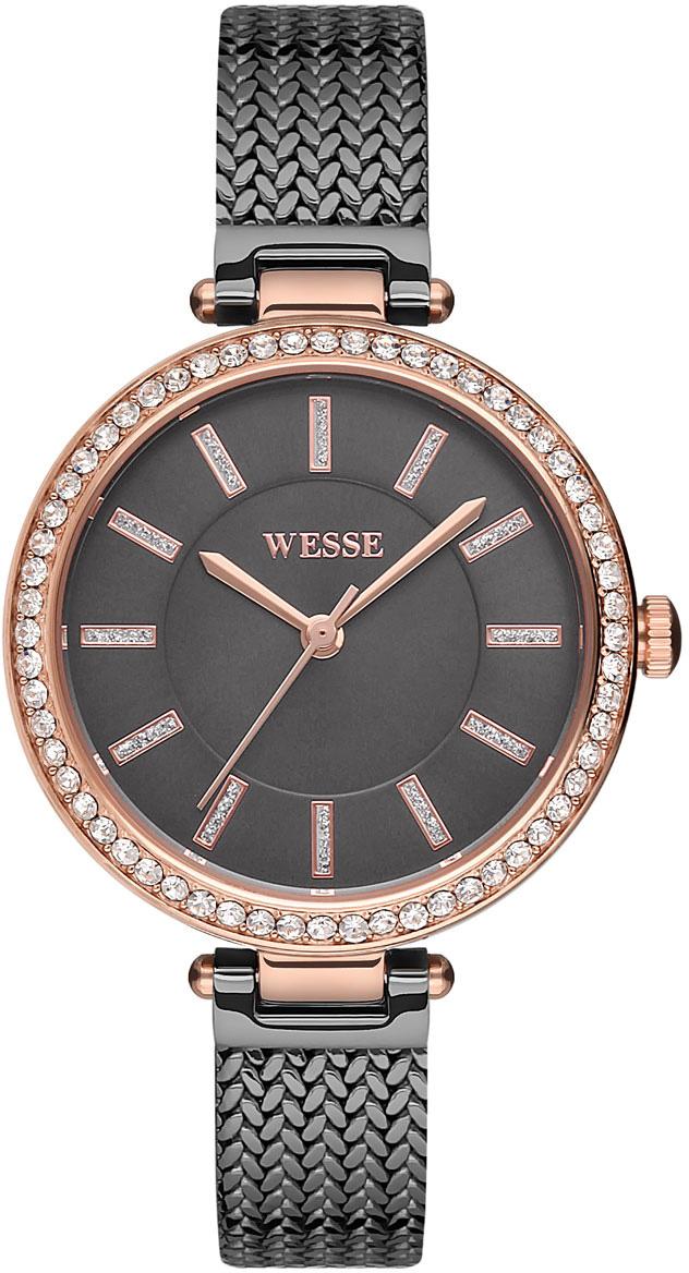 Wesse WWL1042-07 40 mm Siyah Çelik Kordon Analog Kadın Kol Saati
