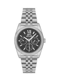 Slazenger SL.09.1947.4.08 Takvimli 36 mm Gri Çelik Kordon Analog Kadın Kol Saati