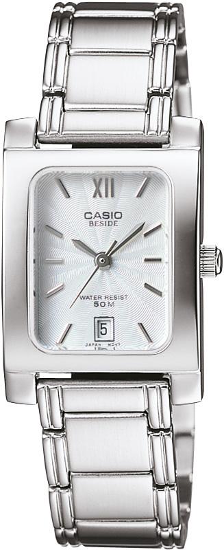 Casio BEL-100D-7A Takvimli 35 mm Gri Çelik Kordon Analog Kadın Kol Saati