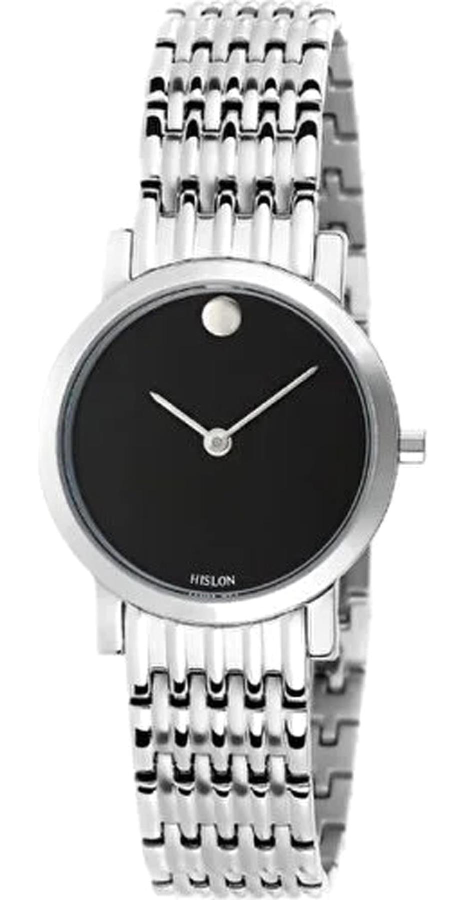 Hislon 3402-22321 30 mm Gri Çelik Kordon Analog Kadın Kol Saati