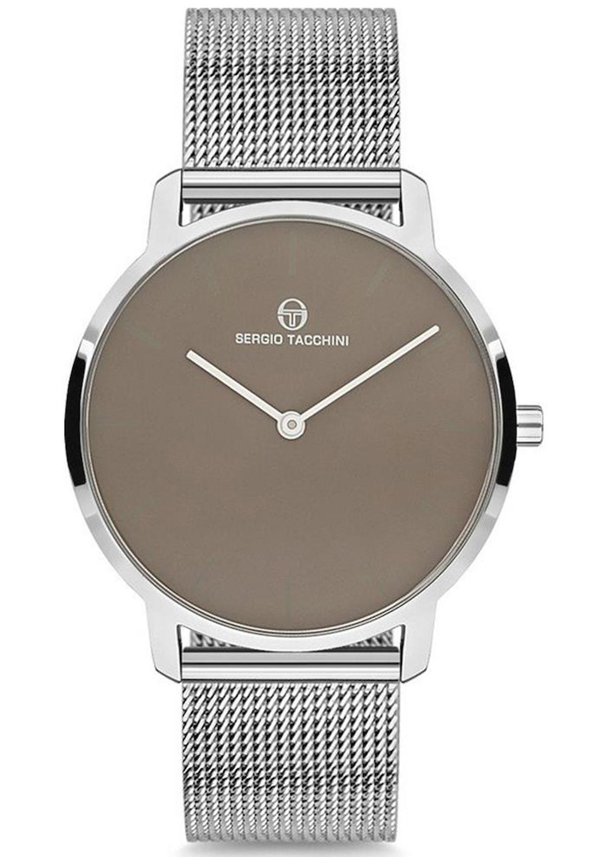 Sergio Tacchini ST.8.103.09 37 mm Gri Çelik Kordon Analog Kadın Kol Saati