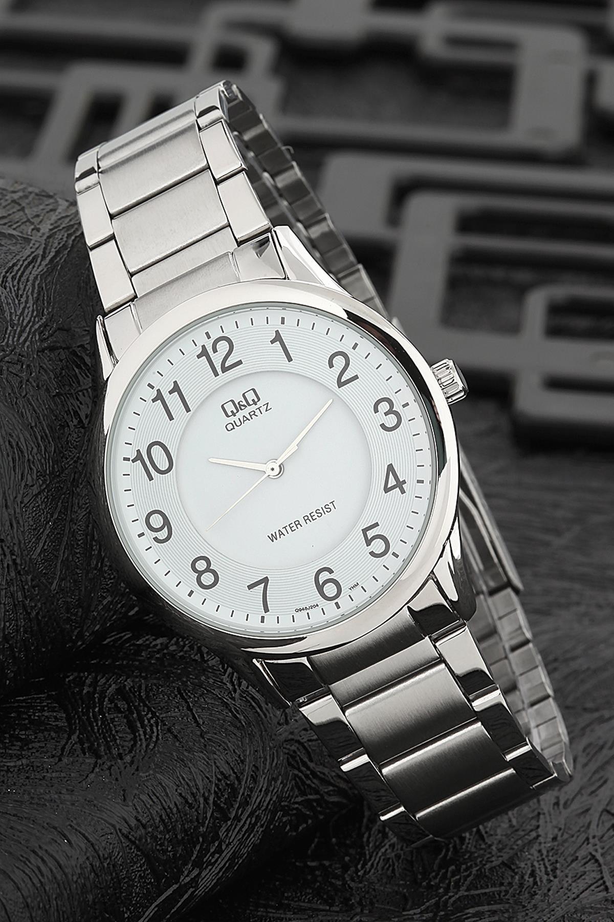 Q&Q 3G866 36 mm Gri Metal Kordon Analog Kadın Kol Saati