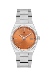 Daniel Klein DKE.1.10647-2 Takvimli 34 mm Gri Çelik Kordon Analog Kadın Kol Saati