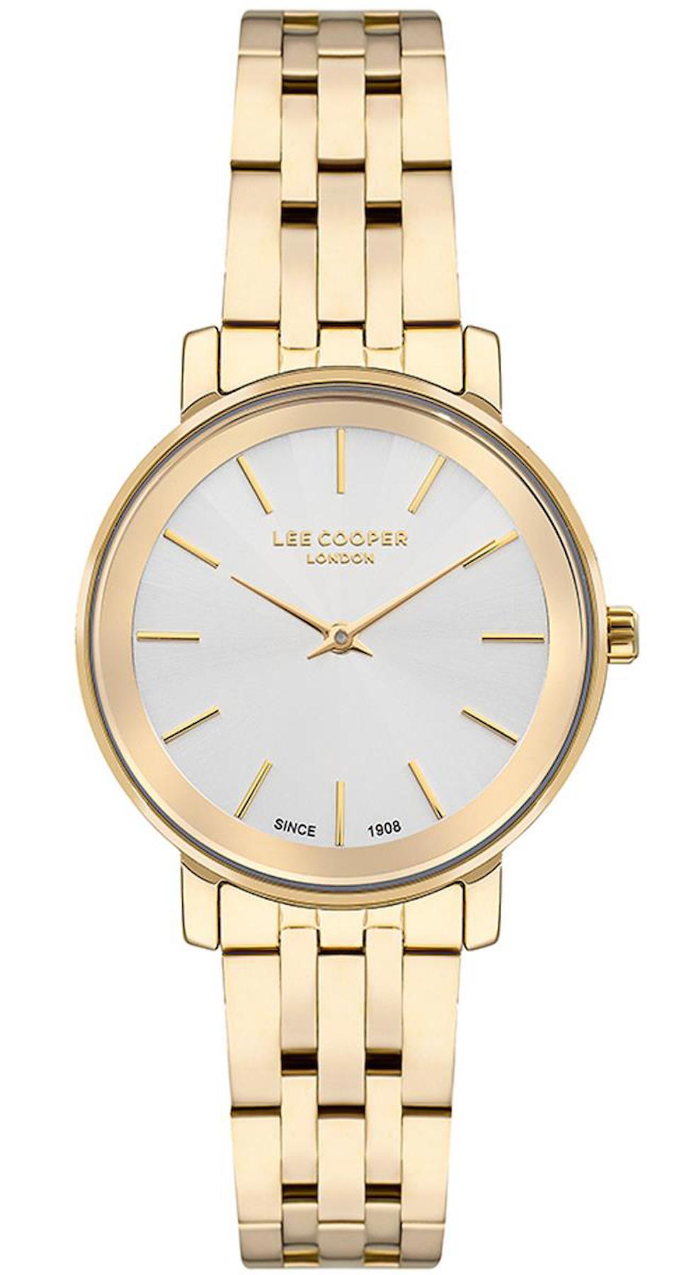 Lee Cooper LC07684.130 40 mm Altın Metal Kordon Analog Kadın Kol Saati