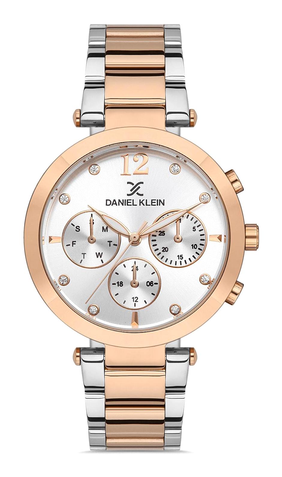 Daniel Klein DK.FT.1.230 31-35 mm Gri-Rose Gold Çelik Kordon Analog Kadın Kol Saati
