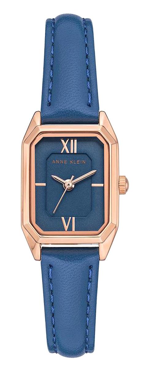 Anne Klein AK-3968RGBL 20 mm Mavi Deri Kordon Analog Kadın Kol Saati
