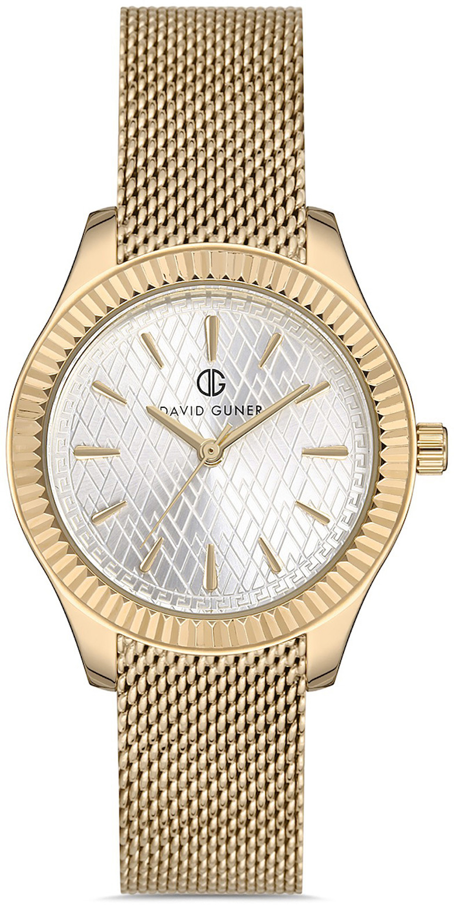 David Guner DG-8123LC-B1 32 mm Altın Çelik Kordon Analog Kadın Kol Saati