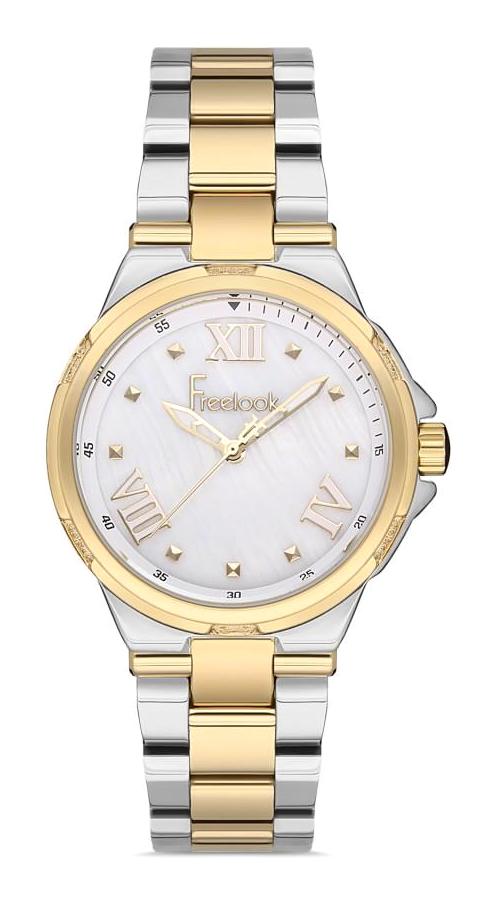 Freelook FL.1.10230.3 36 mm Altın-Gri Çelik Kordon Analog Kadın Kol Saati