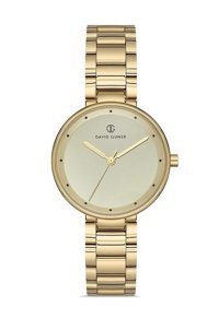 David Guner DG-8138LA-B4 Altın Çelik Kordon Analog Kadın Kol Saati