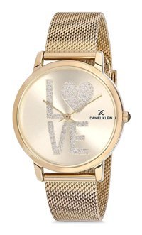 Daniel Klein 38 mm Altın Hasır Kordon Analog Kadın Kol Saati