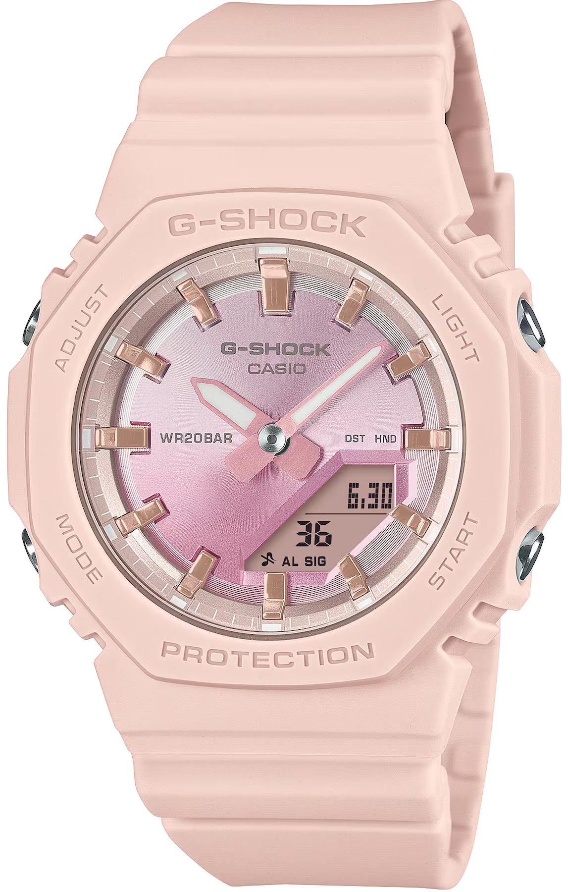 Casio G-Shock Gma-P2100sg-4Adr Takvimli 40 mm Pembe Plastik Kordon Analog Kadın Kol Saati