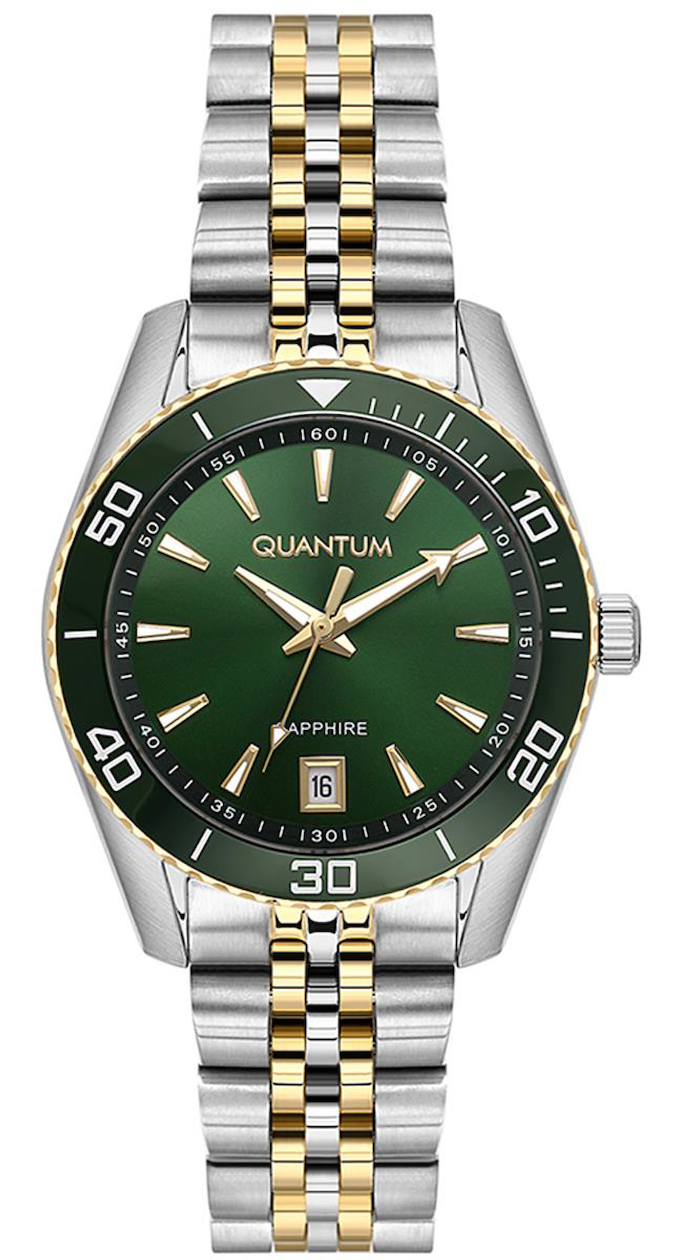 Quantum IML1131.270 Takvimli 35 mm Altın-Gri Çelik Kordon Analog Kadın Kol Saati