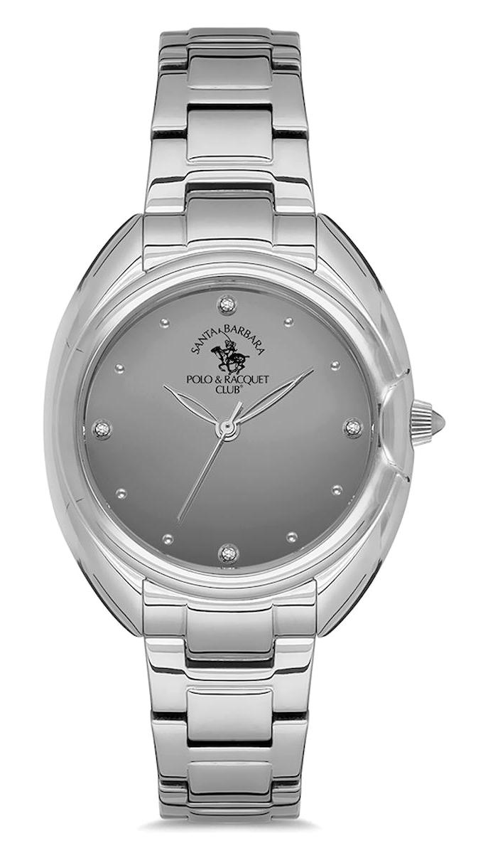 Santa Barbara Polo & Racquet Club SB.1.10126.6 34 mm Gri Çelik Kordon Analog Kadın Kol Saati
